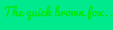Image with Font Color 00E711 and Background Color 00EA8D